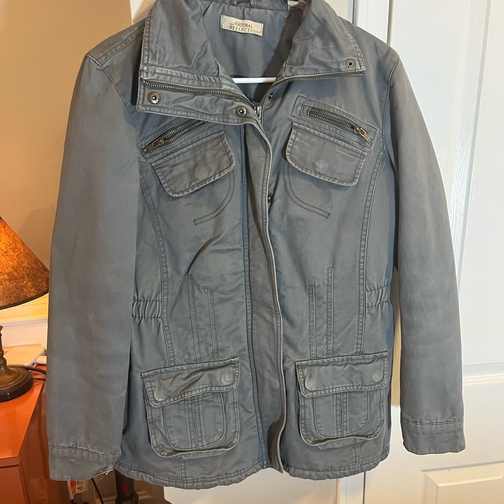 Natural Reflections Gray Utility Jacket